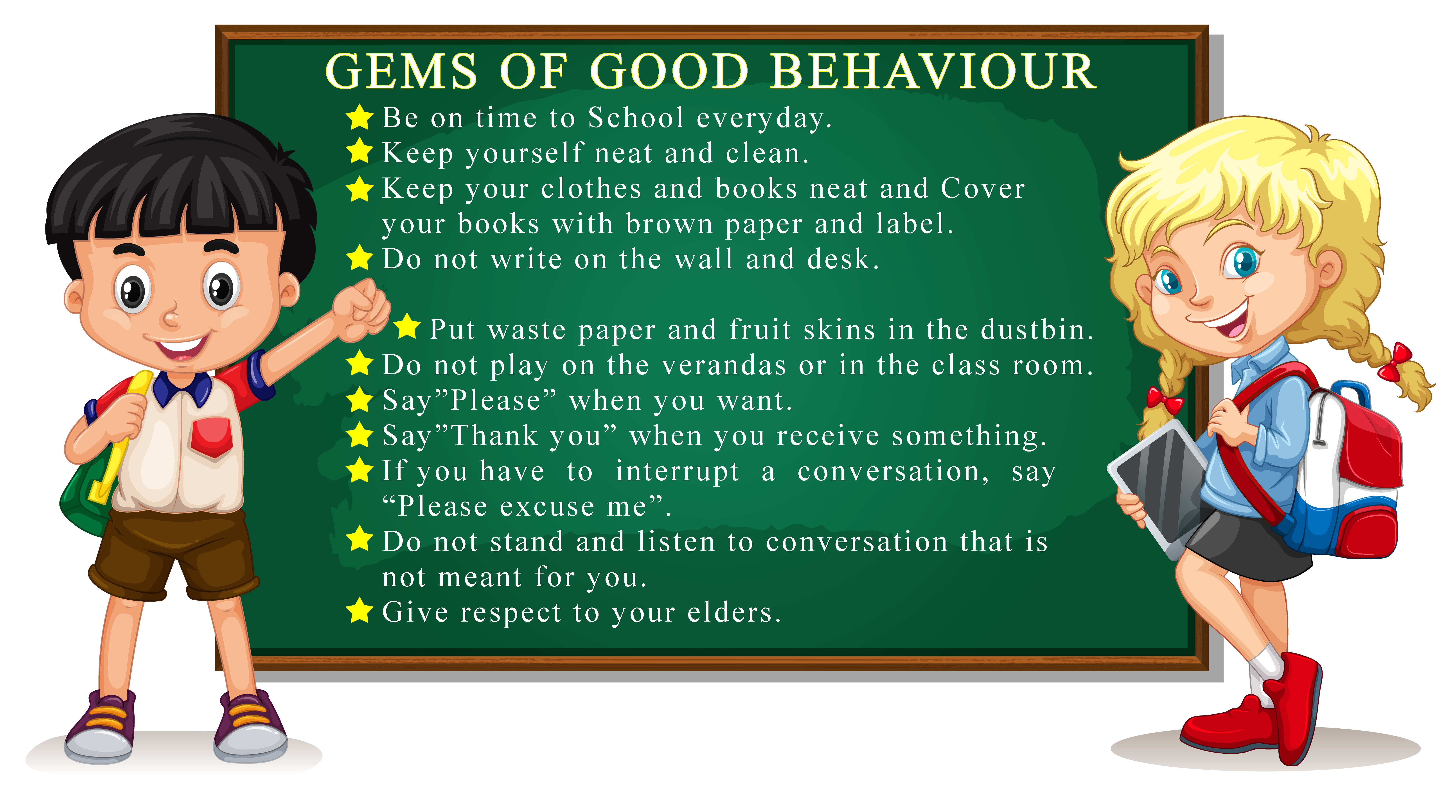 good behaviour in school